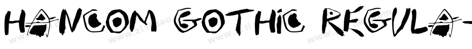 Hancom Gothic regula字体转换